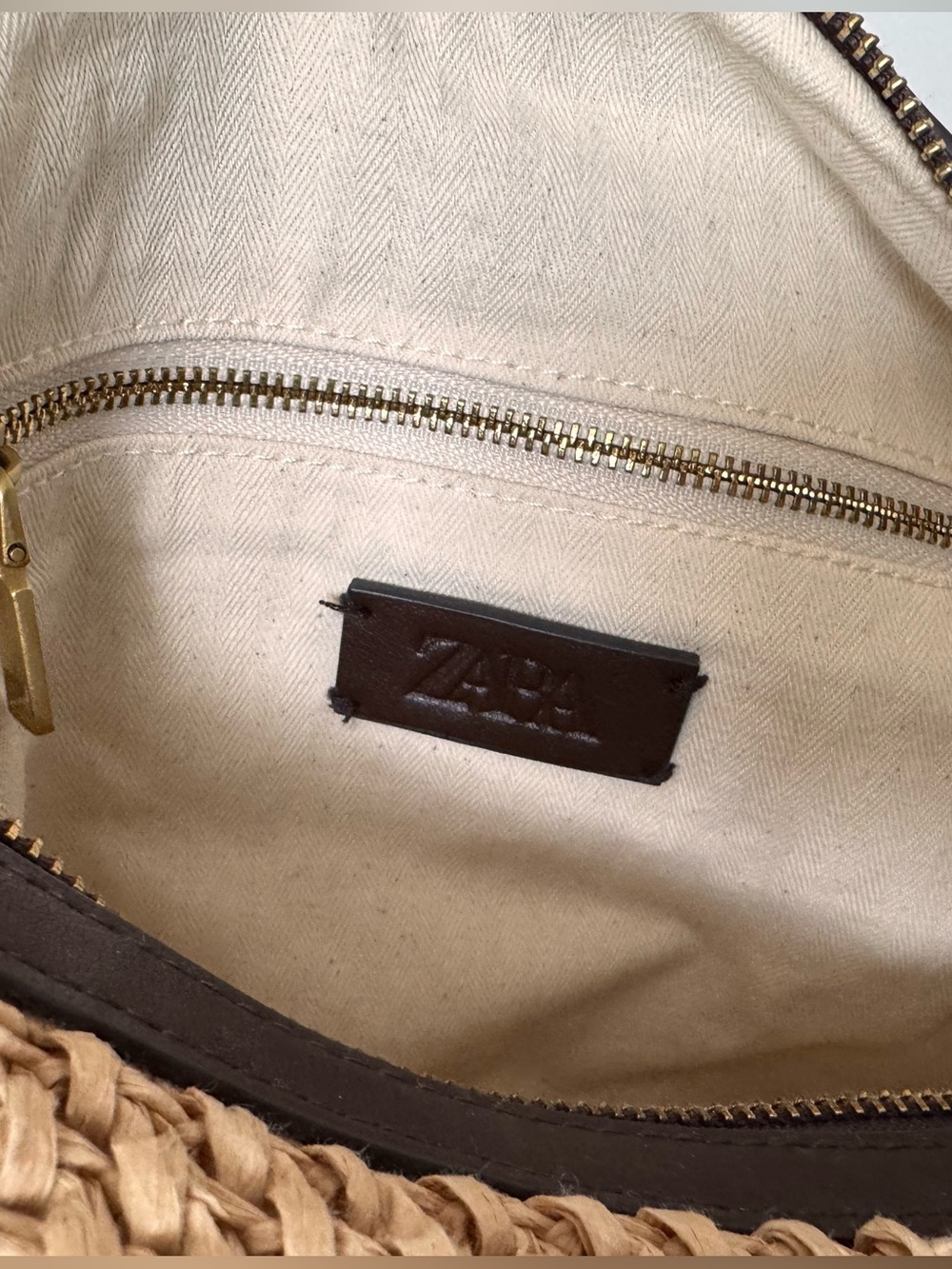 Zara Woven Hobo with Dark Brown Strap - Picture 5 of 7